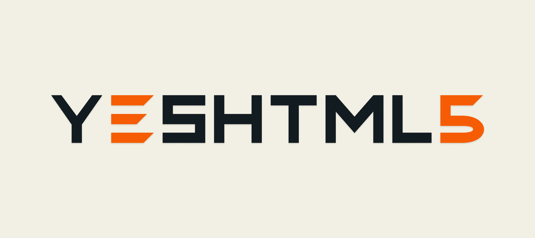 종이 위에 인쇄된 YESHTML5 워드마크 최종본